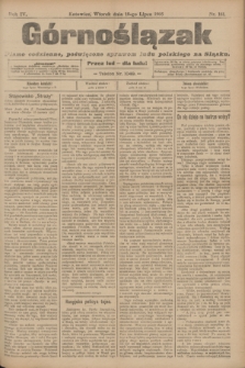 Górnoślązak : pismo codzienne, poświęcone sprawom ludu polskiego na Śląsku.R.4, nr 161 (18 lipca 1905)