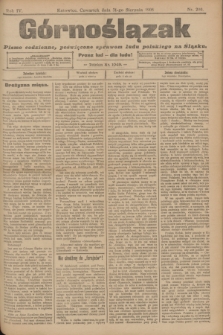 Górnoślązak : pismo codzienne, poświęcone sprawom ludu polskiego na Śląsku.R.4, nr 200 (31 sierpnia 1905)