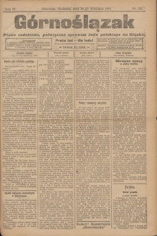 Górnoślązak : pismo codzienne, poświęcone sprawom ludu polskiego na Śląsku.R.4, nr 221 (24 września 1905) + dod.