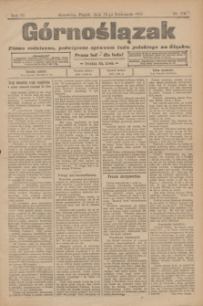 Górnoślązak : pismo codzienne, poświęcone sprawom ludu polskiego na Śląsku.R.4, nr 270 (24 listopada 1905)