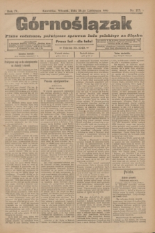 Górnoślązak : pismo codzienne, poświęcone sprawom ludu polskiego na Śląsku.R.4, nr 273 (28 listopada 1905)