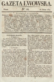 Gazeta Lwowska. 1839, nr 18