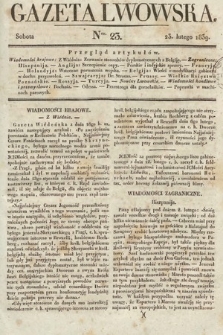 Gazeta Lwowska. 1839, nr 23