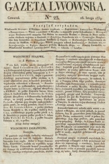 Gazeta Lwowska. 1839, nr 25