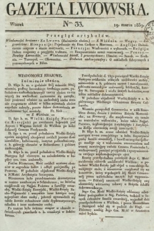 Gazeta Lwowska. 1839, nr 33