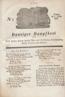 Danziger Dampfboot für Geist, Humor, Satire, Poesie, Welt- und Volksleben, Korrespondenz, Kunst, Literatur und Theater. Jg.6, № 2 (5 Januar 1836)