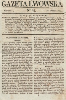 Gazeta Lwowska. 1839, nr 45