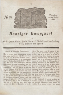Danziger Dampfboot für Geist, Humor, Satire, Poesie, Welt- und Volksleben, Korrespondenz, Kunst, Literatur und Theater. Jg.6, № 18 (11 Februar 1836)