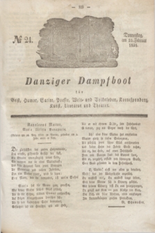 Danziger Dampfboot für Geist, Humor, Satire, Poesie, Welt- und Volksleben, Korrespondenz, Kunst, Literatur und Theater. Jg.6, № 24 (25 Februar 1836) + dod.