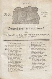 Danziger Dampfboot für Geist, Humor, Satire, Poesie, Welt- und Volksleben, Korrespondenz, Kunst, Literatur und Theater. Jg.6, № 28 (5 März 1836) + dod.