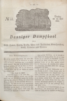 Danziger Dampfboot für Geist, Humor, Satire, Poesie, Welt- und Volksleben, Korrespondenz, Kunst, Literatur und Theater. Jg.6, № 44 (12 April 1836)