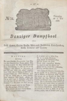 Danziger Dampfboot für Geist, Humor, Satire, Poesie, Welt- und Volksleben, Korrespondenz, Kunst, Literatur und Theater. Jg.6, № 54 (5 Mai 1836) + dod.