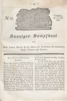 Danziger Dampfboot für Geist, Humor, Satire, Poesie, Welt- und Volksleben, Korrespondenz, Kunst, Literatur und Theater. Jg.6, № 89 (28 Juli 1836)