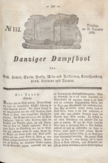 Danziger Dampfboot für Geist, Humor, Satire, Poesie, Welt- und Volksleben, Korrespondenz, Kunst, Literatur und Theater. Jg.6, № 112 (20 September 1836)