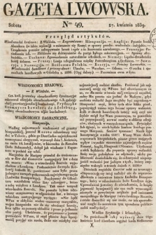 Gazeta Lwowska. 1839, nr 49