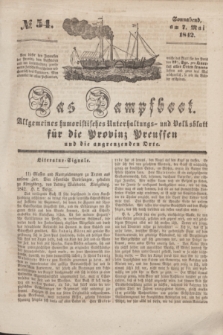 Das Dampfboot : allgemeines humoristisches Unterhaltungs- und Volksblatt für die Provinz Preussen und die angrenzenden Orte. [Jg.12], № 54 (7 Mai 1842) + dod.