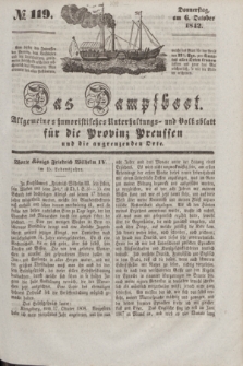 Das Dampfboot : allgemeines humoristisches Unterhaltungs- und Volksblatt für die Provinz Preussen und die angrenzenden Orte. [Jg.12], № 119 (6 October 1842) + dod.
