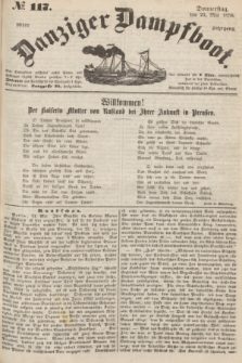 Danziger Dampfboot. Jg.26, № 117 (22 Mai 1856)