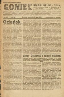 Goniec Krakowski. 1921, nr 177