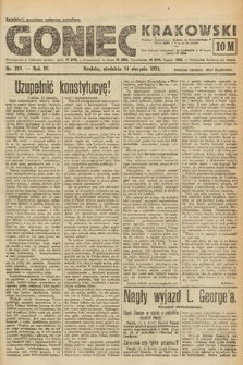 Goniec Krakowski. 1921, nr 219