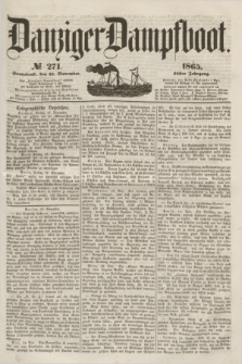 Danziger Dampfboot. Jg.36, № 271 (18 November 1865)