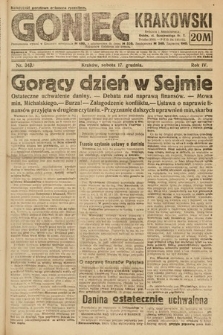 Goniec Krakowski : bezpartyjny dziennik popularny. 1921, nr 344