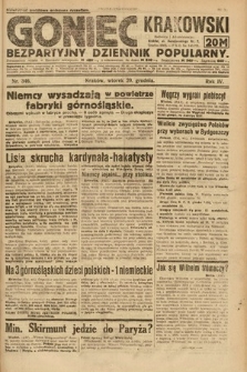 Goniec Krakowski : bezpartyjny dziennik popularny. 1921, nr 346