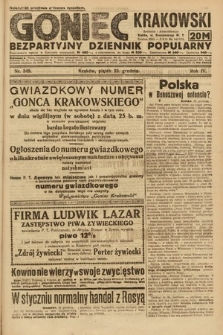 Goniec Krakowski : bezpartyjny dziennik popularny. 1921, nr 349
