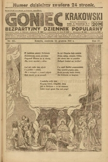 Goniec Krakowski : bezpartyjny dziennik popularny. 1921, nr 351