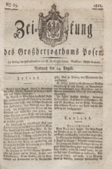 Zeitung des Großherzogthums Posen. 1822, Nro. 65 (14 August) + dod.