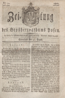 Zeitung des Großherzogthums Posen. 1822, Nro. 70 (31 August) + dod.