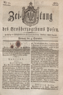 Zeitung des Großherzogthums Posen. 1822, Nro. 71 (4 September) + dod.