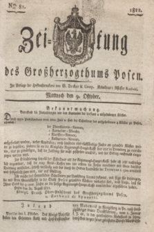 Zeitung des Großherzogthums Posen. 1822, Nro. 81 (9 Oktober)