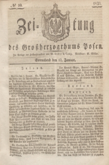 Zeitung des Großherzogthums Posen. 1833, № 10 (12 Januar)