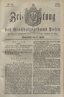 Zeitung des Großherzogthums Posen. 1835, № 96 (25 April)