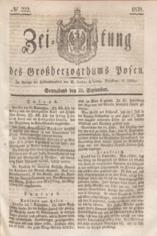 Zeitung des Großherzogthums Posen. 1838, № 222 (22 September)