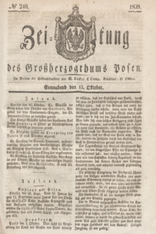 Zeitung des Großherzogthums Posen. 1838, № 240 (13 Oktober)