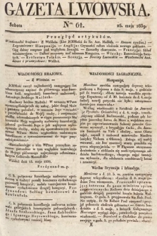 Gazeta Lwowska. 1839, nr 61