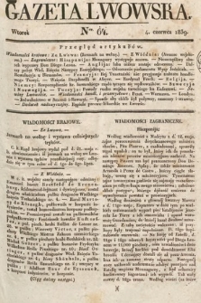 Gazeta Lwowska. 1839, nr 64