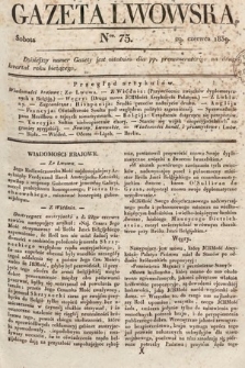 Gazeta Lwowska. 1839, nr 75