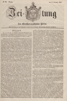 Zeitung des Großherzogthums Posen. 1847, № 291 (13 December) + dod.