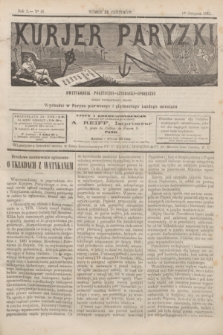 Kurjer Paryzki : dwutygodnik polityczny- literacki- społeczny : organ patrjotyczny polski. R.3, Nº 46 (1 sierpnia 1883)