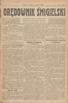 Orędownik Śmigielski. R.32, nr 6 (8 stycznia 1922)