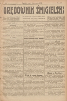 Orędownik Śmigielski. R.32, nr 7 (10 stycznia 1922)
