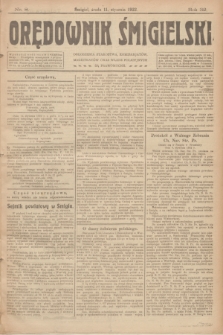 Orędownik Śmigielski. R.32, nr 8 (11 stycznia 1922)