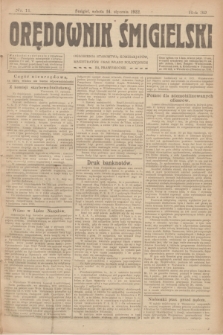 Orędownik Śmigielski. R.32, nr 11 (14 stycznia 1922)