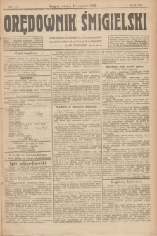 Orędownik Śmigielski. R.32, nr 13 (17 stycznia 1922)