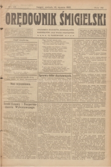 Orędownik Śmigielski. R.32, nr 18 (22 stycznia 1922)