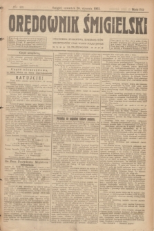 Orędownik Śmigielski. R.32, nr 21 (26 stycznia 1922)