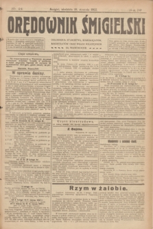 Orędownik Śmigielski. R.32, nr 24 (29 stycznia 1922)